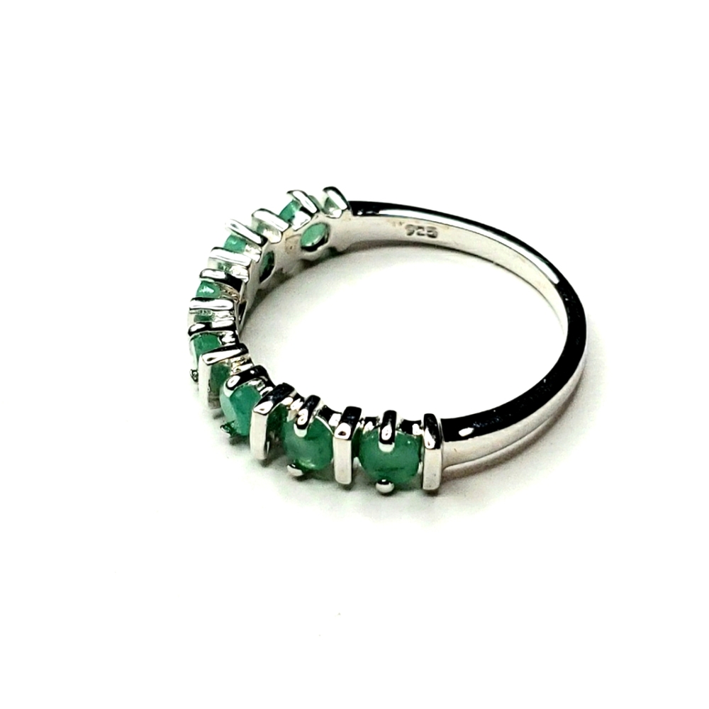 Silver Emerald Ring - image 1
